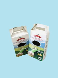 กล่องโฟลเดอร์กระดาษลูกฟูก 5 ชั้น รุ่น GS25 ดีไซน์หรูหรา ผลิตจากวัสดุรีไซเคิล คุณภาพสูง พรีเมียม สำหรับสินค้าพิเศษเฉพาะท้องถิ่น ผลิตจากเยื่อมะพร้าว - Product Image 2