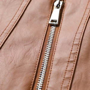 Chaquetas de Cuero para Mujer al por Mayor, Chaquetas de Cuero de Moda Femenina de Alta Calidad, Chaquetas de Cuero de Oveja Original - Product Image 4