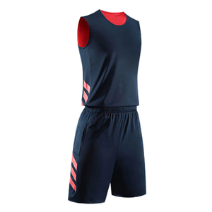 Uniforme de Baloncesto Azul Marino Personalizado Unisex, Conjunto de Camiseta y Pantalones Cortos Deportivos Transpirables con Estampado, Nombre y Número del Equipo Personalizados - Product Image 4