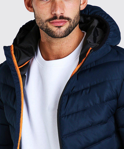 Chaqueta de Invierno para Hombre, Acolchada, con Cuello Alto, Diseño de Logotipo Personalizado, Transpirable, Resistente al Viento, Rellena de Poliéster, Gruesa, Informal - Product Image 5