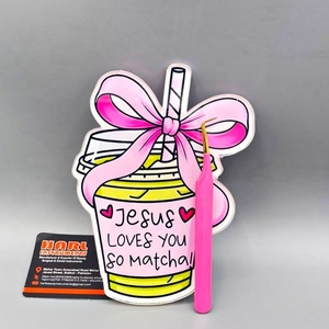 แผ่นแม่เหล็กอะคริลิคสำหรับต่อขนตา HARL Coffee Cup Design พร้อมกล่องเก็บอุปกรณ์เสริมความงามทันสมัย ทนทาน - Product Image 4
