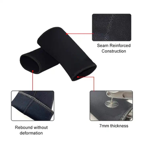 Genouillères de protection professionnelles en néoprène respirant de 7 mm de haute qualité, à enfiler, pour l'haltérophilie - Product Image 6