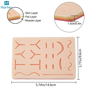 19 Pcs Pre-Cut Wound Pad Logo <b>Tools</b> & Packaging Options Complete Practice Student Suture Kit for Medical Students Training Kits - Product Image 3