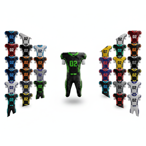Ensemble de maillot et pantalon de football à col en V, haute résistance aux chocs, tenue d'équipe, vêtements de sport durables, kits de protection de haute qualité pour hommes - Product Image 1