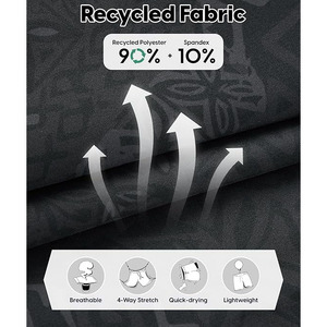 กางเกงขาสั้นกีฬาผู้ชายลำลองสำหรับฤดูร้อน ผ้าเทอร์รี่ แห้งเร็ว กันยับ ปักลายชายผ่า ขอบเอวยางยืด ระบายอากาศได้ดี เหมาะสำหรับโยคะ - Product Image 3