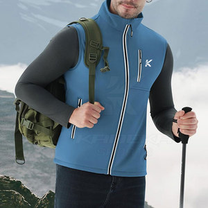 Gilet Softshell Hiver Écologique Respirant Tissu Résistant à l'Eau Coutures Durables Options Personnalisées Vente en Gros - Product Image 4
