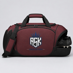 Bolsa de fútbol al por mayor de fábrica con tela de calidad, compartimentos espaciosos, diseños personalizados, cremalleras resistentes y asas fuertes - Product Image 1