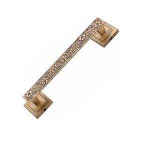 High Quality shinny Brass back plate pull Handle Metal use Office Restaurant Hotel Home Pull <b>door</b> Handle drawer new style - Product Image 5