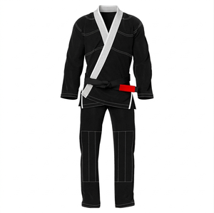 Kimono de BJJ noir pour homme, coupe classique, vêtements d'arts martiaux, taille adulte, style pantalon - Product Image 2