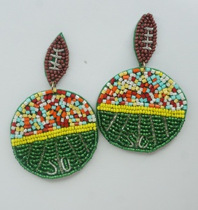 2025 Trending Gold Plated Seed Bead Earrings Handmade Party Wear Engagement Fashion Jewelry Best Packing Beaded Earrings - Product Image 5