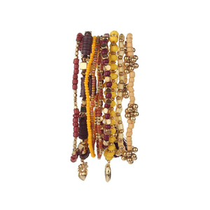 Handmade Trendy Unisex Multi Layer Beaded Bracelet <b>Set</b> for Wedding Party Gift From India - Product Image 1