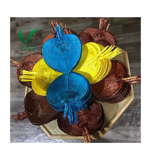 Decorative Bamboo Handfan - Palm <b>Leaf</b> Vintage <b>Wall</b> <b>Decor</b> for Home or Office - Product Image 2