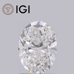 Diamant de laboratoire ovale de 1,00 ct, couleur D, pureté VVS2, certifié IGI, pour la fabrication de bijoux - Product Image 1