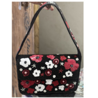 Tas kurir Boho wanita, tas kurir bahu pesta belanja malam Boho wanita, tas desainer manik-manik, buatan tangan gaya Bohemian mewah India