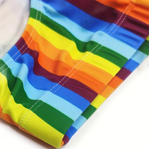 OEM Service <b>Men's</b> Casual Board Swim Shorts Elastic Waist Multicolor Quick Dry Eco-Friendly 100% Polyester Adult's Swimming <b>Trunk</b> - Product Image 5