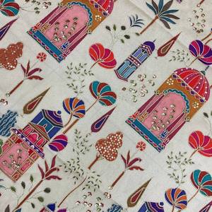 Kurta Pathani 100% Rayonne Tissée Légère Imprimée à Motif Floral Manches Longues pour Hommes, Femmes et Enfants – Tenue Ethnique Décontractée - Product Image 3
