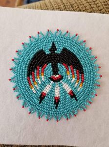 Durable Glass Seed Beads Coaster With Fine Bead Embroidery Designed For Everyday Use And Decorative <b>Table</b> <b>Protection</b> - Product Image 4