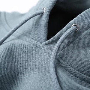 Sudadera con Capucha Extra Grande para Hombre, Color Sólido, 100% Algodón, Felpa, Estilo Casual para Otoño, Corte Regular, Tejido de Punto - Product Image 6