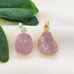 Colgante de Piedra Lunar Arcoíris en Bruto con Engaste, Hecho a Mano, Amuleto de Piedra de Nacimiento Chapado en Oro, Joyería de Cristal Curativo, Amuletos en Bruto de 10-12mm - Product Image 2