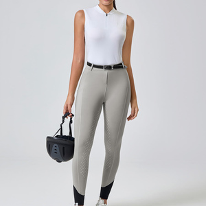 Pantalones de equitación suaves y flexibles para mujer, para montar a caballo a diario, pantalones de equitación duraderos para mujer con presillas para cinturón - Product Image 1