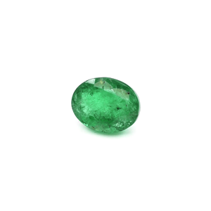 Émeraude ovale naturelle du Zambie 1,50 ct, pierre précieuse naturelle à facettes, prête à l'emploi pour la création de bijoux - Product Image 4