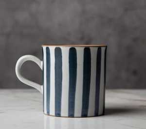Ceramic <b>Mug</b> Set Striped Design Minimalist Style Heat Resistant Dishwasher Safe Microwave Safe Home Gift - Product Image 5