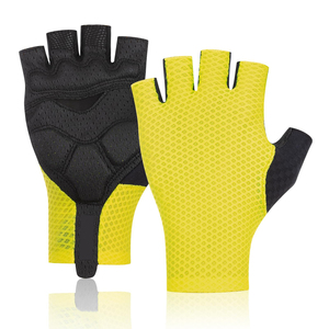 Guantes de Ciclismo de Medio Dedo para Hombre y Mujer, Guantes de Gimnasio para Levantamiento de Pesas, Entrenamiento, Personalizables, Ajustables, Antideslizantes - Product Image 1
