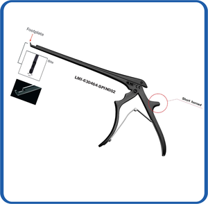 คีมตัดกระดูกสันหลัง Kerrison Laminectomy Rongeurs เกรดผ่าตัด ทำจากเหล็กกล้าไร้สนิมเคลือบสีดำด้วยพลาสมา ไม่ติดเนื้อเยื่อ ใช้ด้วยมือ ฆ่าเชื้อได้ด้วยหม้อนึ่ง - Product Image 3