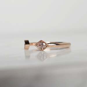 Luxurious 0.35 Ctw Pear Moissanite Trendy for Certified 925 Sterling <b>Silver</b> Toi Et Moi Design <b>Wedding</b> <b>Band</b> Ring Wholesale - Product Image 2