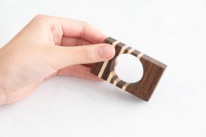Anillo de servilleta de madera para mesa de comedor, accesorio para decoración de bodas, cenas formales, eventos sociales, idea elegante para la decoración de la mesa. - Product Image 3