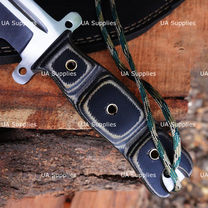 Couteau à lame fixe professionnel Walking Dead Daryl Dixon en acier au carbone, pointe clip, manche en micarta, objet de collection, personnalisable, survie - Product Image 3