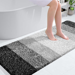 Customised Modern Classic <b>Bathroom</b> <b>Runner</b> Rugs, Extra Soft Absorbent Microfiber Bath Rugs, Rubber Backing, Quick Dry Anti-Slip - Product Image 3