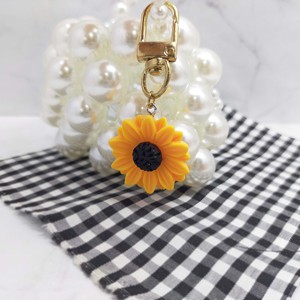 Sunflower Keychain Alloy Plastic Gift <b>Accessory</b> Daily Use for ages 14 and up. - Product Image 4