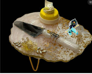 Elegante Soporte para Pastel de Resina de 2 Piezas, Aspecto Transparente, Resistente al Calor, Ecológico, Soporte Estable, Fácil de Transportar, Maharashtra, Ideal para Bodas - Product Image 3