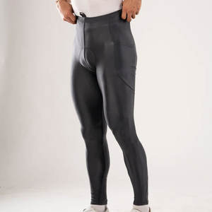 Collants de cyclisme pour hommes, doublés thermiquement, avec une couche extérieure résistante au vent et une doublure intérieure en polaire douce pour le froid - Product Image 1