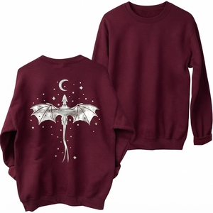 Burgundy Custom Letter Printed Women's O-Neck Lantern Sleeve <b>Velour</b> <b>Sweatshirt</b> Casual Streetwear Winter Apparel Breathable - Product Image 1