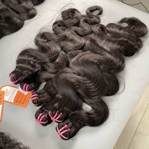 ผมมนุษย์100% คู่วาดบริสุทธิ์ดิบที่ยังไม่ได้บริสุทธิ์ผมดิบร่างกายคลื่นผ้าผม Remy เวียดนาม - Product Image 6