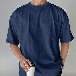 เสื้อยืดคอตตอน 100% ทรงโอเวอร์ไซส์ ล้างสีแบบแอซิดวอช สำหรับผู้ชายและผู้หญิง เกรดสินค้าคุณภาพ สำหรับขายปลีก - Product Image 1