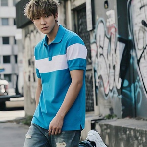 Chemises de golf décontractées en coton 100% respirant avec logo personnalisé imprimé, tricotées pour hommes, nouvelle arrivée, grande taille, haute qualité - Product Image 2