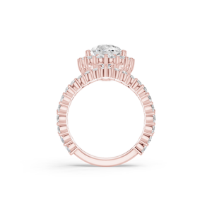 Anillo de Compromiso con Diamante Sintético Cultivado en Laboratorio, Corte Brillante, Color E, Certificado IGI, Plata 925, Lujoso, para Bodas y Fiestas - Product Image 3