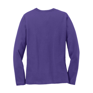 Wholesale Custom Logo Causal High Street Women's Long Sleeve T-shirts / New Arrival Cotton Custom Oversized Long Sleeve <b>Tshirts</b> - Product Image 2