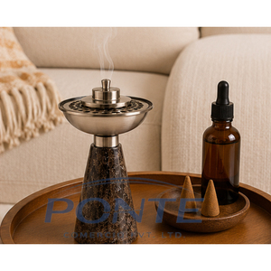 Quemador de Incienso Árabe de Mármol Natural, Quemador de Bakhoor Árabe de Calidad de Exportación, Mabkhara Islámica, Precio de Fábrica, Logotipo Personalizado - Product Image 4