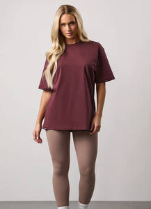 Camiseta de Mujer al por Mayor Personalizada, Corte Regular, Cuello Redondo, Manga Corta, Poliéster/Algodón, Tejido Ecológico para Verano - Product Image 2