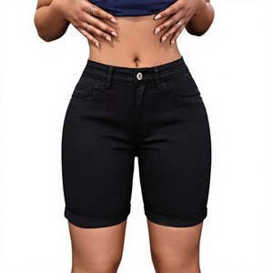 Shorts en coton pour femmes de haute qualité, dernier design, impression de logo personnalisée, fermeture élastique à la taille, style décontracté, respirant, shorts tendance - Product Image 1