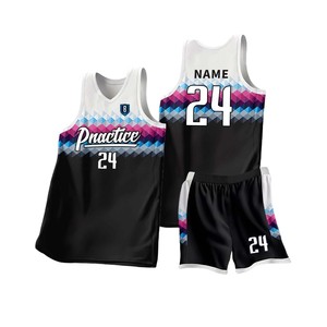 Uniformes de Baloncesto Personalizados con Impresión Digital, Transpirables, Cómodos, con Protección UV y Absorción de Humedad para Entrenamiento y Juegos - Product Image 1
