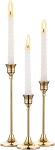 Candelero Decorativo para Mesa de Comedor, Diseño de Lirio de Agua en Metal Dorado, Portavelas de Metal Chapado en Oro de Calidad Deluxe - Product Image 6