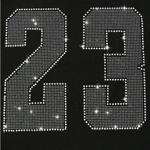 T-shirt Homme en Coton Premium à Manches Courtes et Col Rond avec Strass Numéro 23 – Vente en Gros, Logo Personnalisé – Fournisseur - Product Image 2