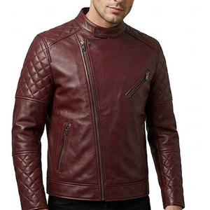 Veste d'hiver en cuir de haute qualité pour homme, doublée de polaire, en cuir véritable, conçue pour le temps froid - Product Image 4