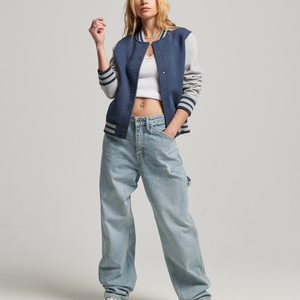New Arrivals Fashionable Breathable Eco-Friendly Quick Dry <b>Winter</b> Women Varsity Jackets-OEM Customizable Colors Sizes Streetwear - Product Image 1