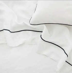 Ensemble de literie en tissu 100% lin pur, ensemble de couette, 1 housse de couette, 2 taies d'oreiller, ensembles de housses de couette - Product Image 3